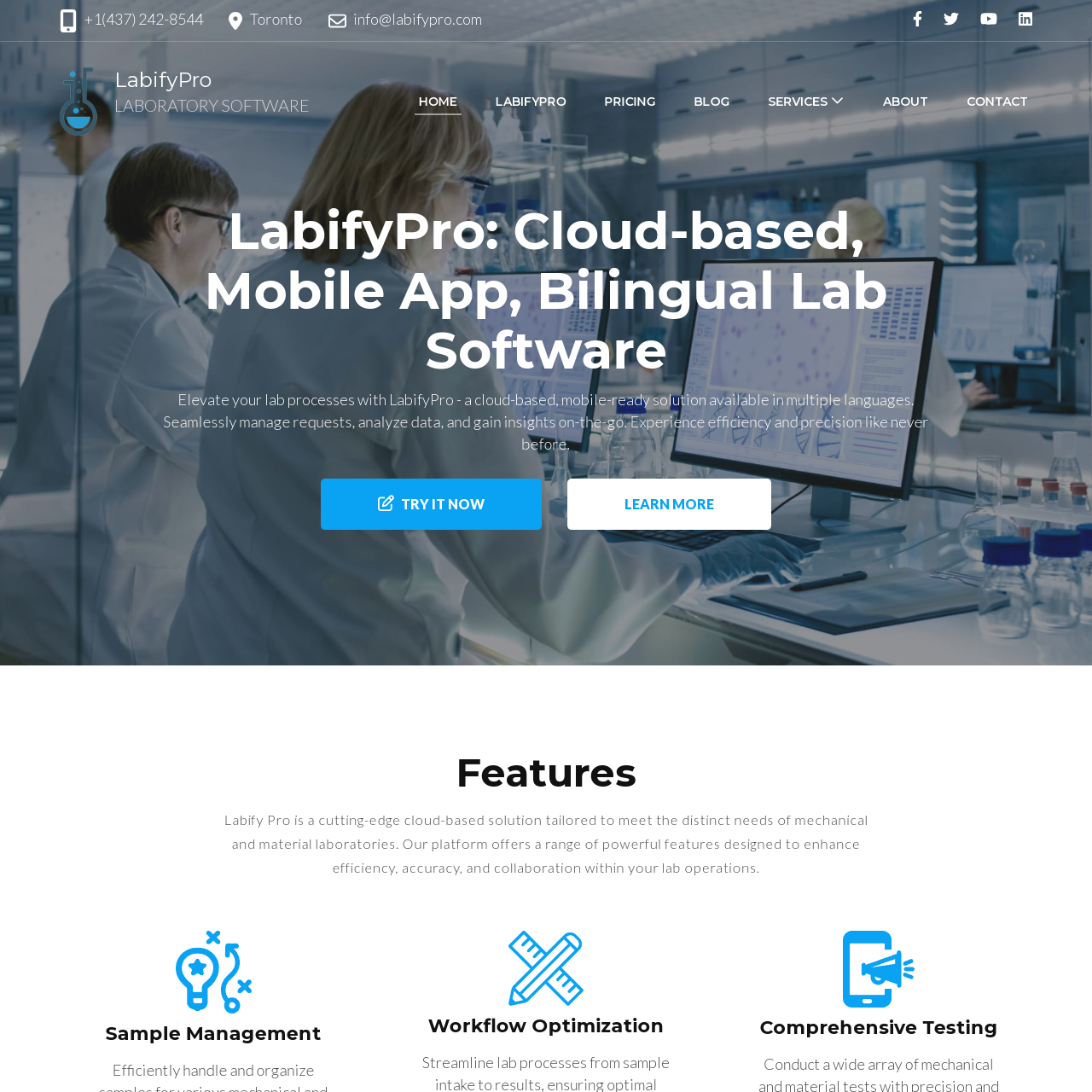 LabifyPro: Streamlining Laboratory Management